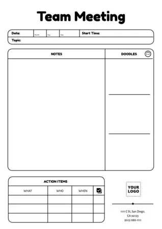 Edit a Minutes template