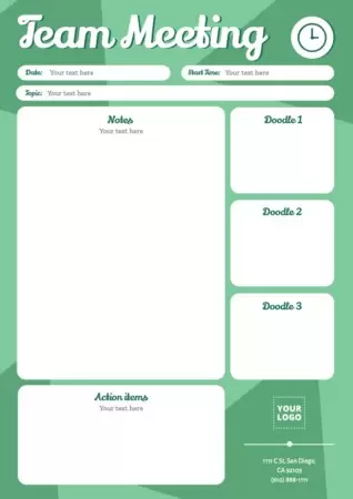 Edit a Minutes template