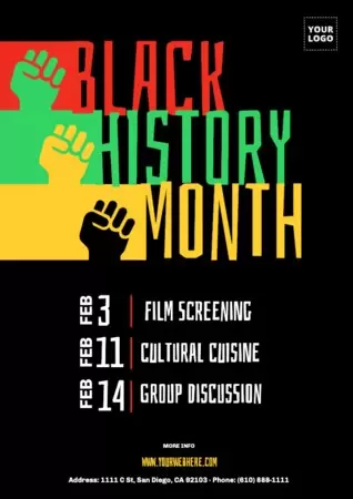 Edit a Black History Month template