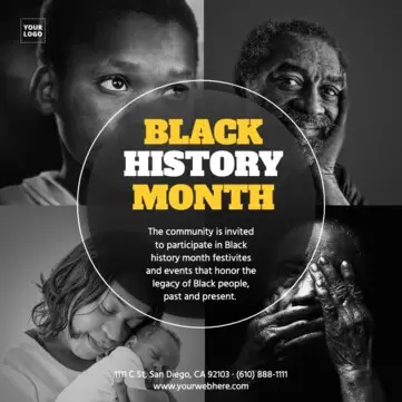 Edite um modelo para o Mês da História Negra 