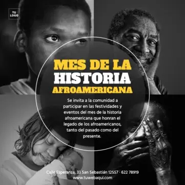 Editar una plantilla para el Mes de la Historia Afroamericana