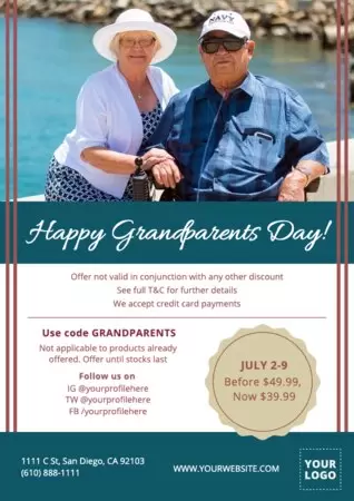 Edit a Grandparents' Day design