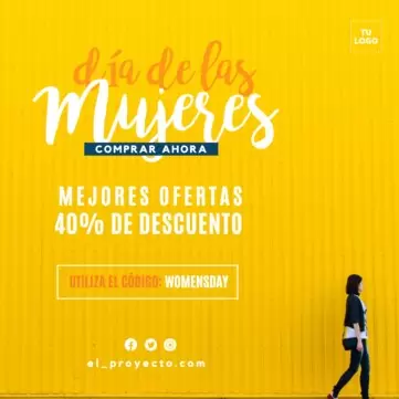 Editar una plantilla del Día de la Mujer