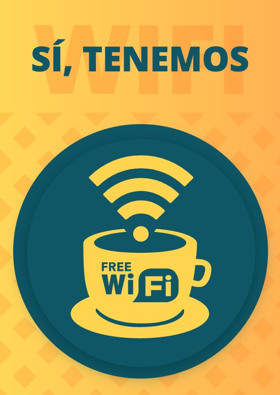 Carteles WiFi gratis para imprimir