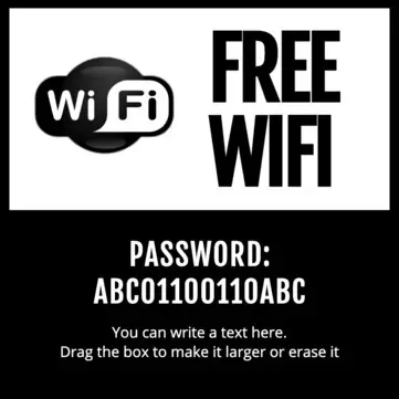 Créer mon affiche Wi-Fi