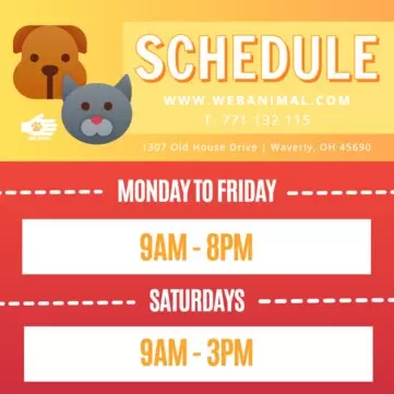 Editar um cartaz sobre animais de estimação