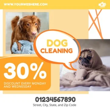 Editar um cartaz sobre animais de estimação