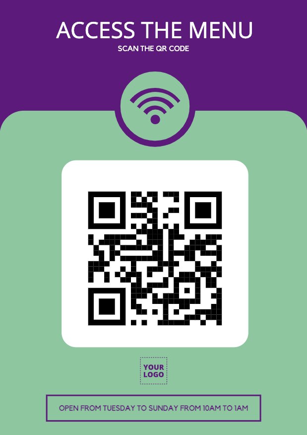 Qr Code Sign Template