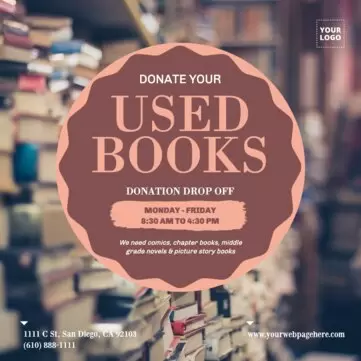 Bearbeite eine Buch Wohltätigkeitskampagne