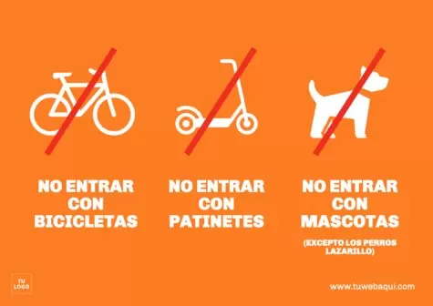 Editar un cartel de bicis y patinetes