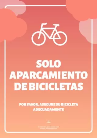 Editar un cartel de bicis y patinetes
