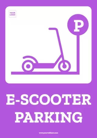 Edit a bicycle and scooter sign