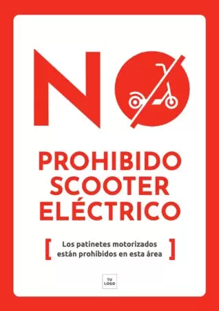 Editar un cartel de bicis y patinetes