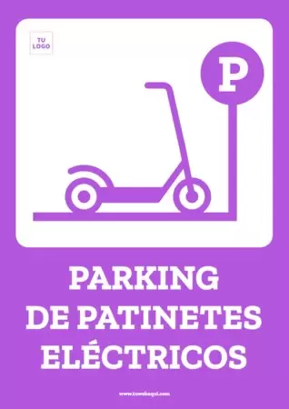 Editar un cartel de bicis y patinetes