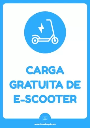 Editar un cartel de bicis y patinetes