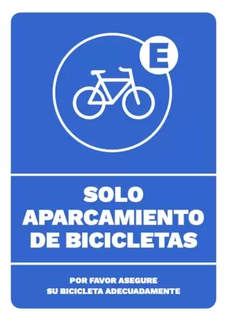 Editar un cartel de bicis y patinetes