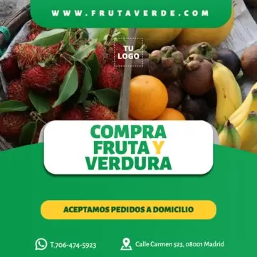 Editar cartel fruteria