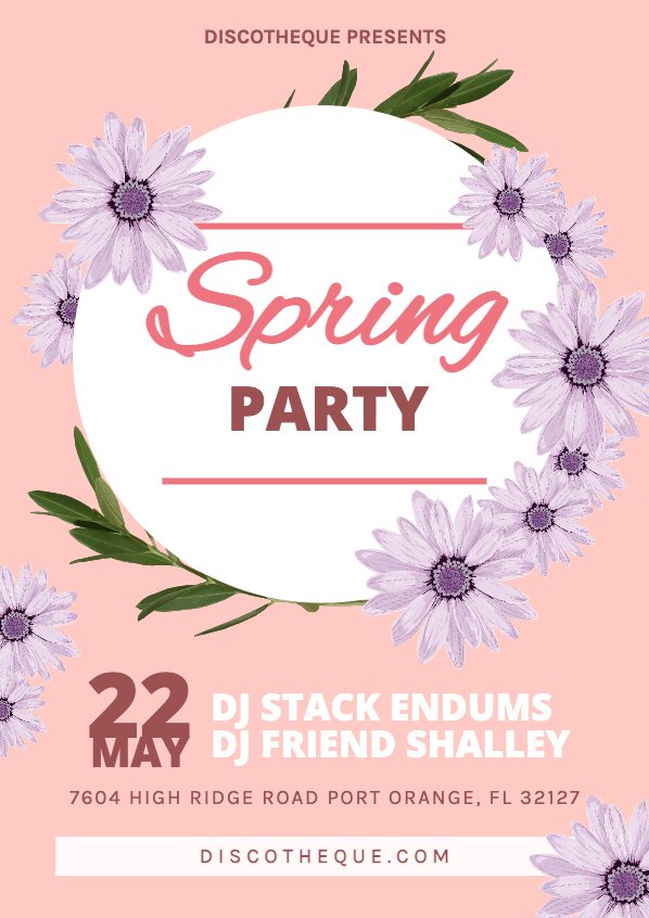 Free party flyer templates