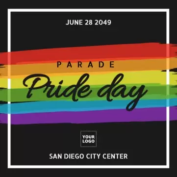 Pride Day poster and flyer templates