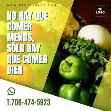 Editar cartel fruteria