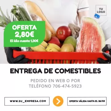 Editar cartel fruteria