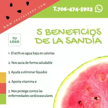 Editar cartel fruteria