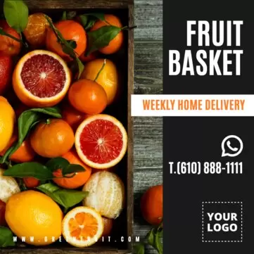 Modifica la locandina per i negozi di frutta e verdura