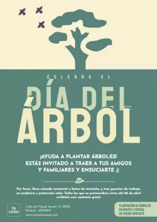 Edita un diseño del Día Mundial del Árbol