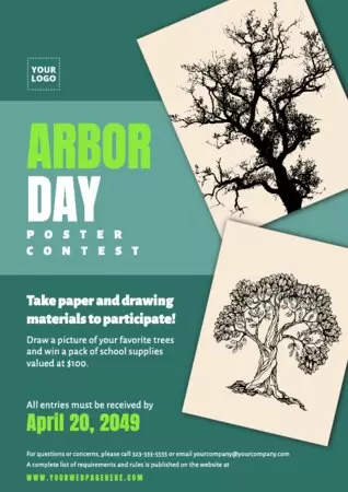 Edite um design do Dia Mundial da Árvore 