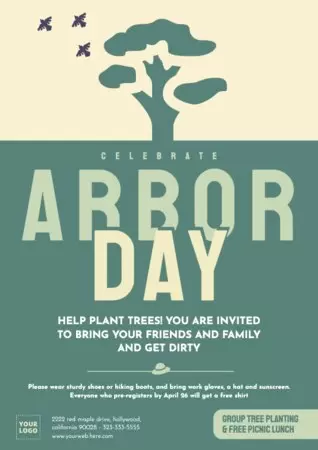 Edite um design do Dia Mundial da Árvore 