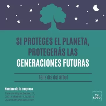 Edita un diseño del Día Mundial del Árbol