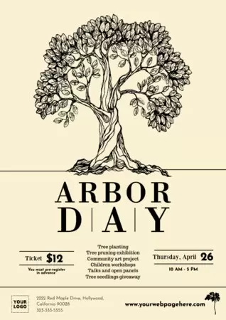 Edite um design do Dia Mundial da Árvore 