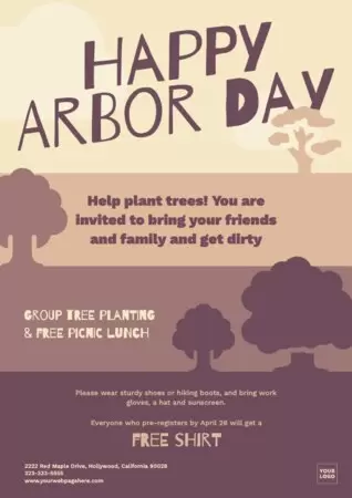 Edite um design do Dia Mundial da Árvore 
