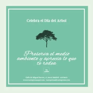 Edita un diseño del Día Mundial del Árbol
