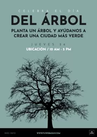 Edita un diseño del Día Mundial del Árbol