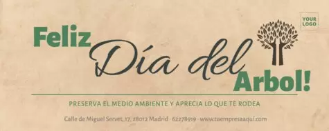 Edita un diseño del Día Mundial del Árbol