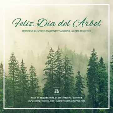 Edita un diseño del Día Mundial del Árbol