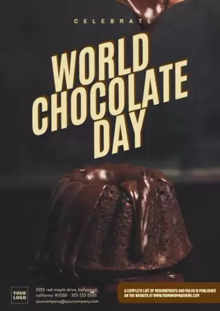 Editar um modelo para o dia do chocolate 