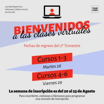 Edita un diseño para cursos online