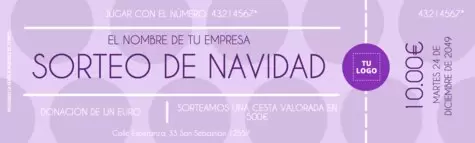 Crea un boleto de rifa