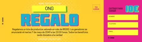 Crea un boleto de rifa