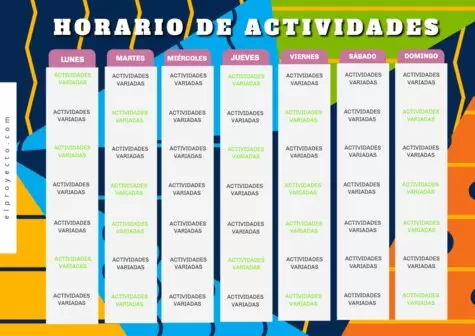 Edita un Calendario para Ejercicios