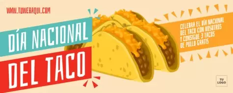 Edita un diseño del Día del Taco