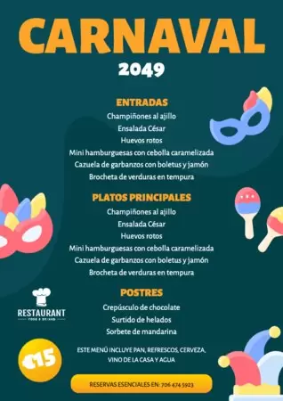 Crea tu cartel de Carnaval o Mardi Gras