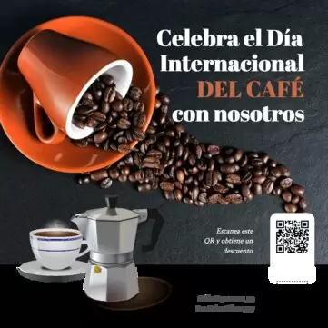 Edita un flyer del Día del Café