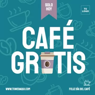 Edita un flyer del Día del Café