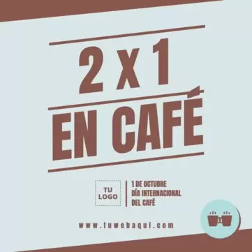 Edita un flyer del Día del Café