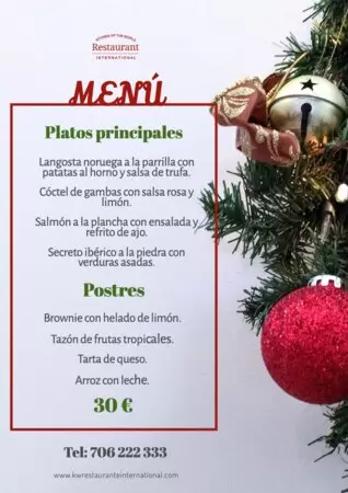 Editar mi menú navideño