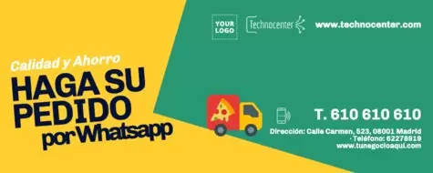 Edita una plantilla para entrega a domicilio