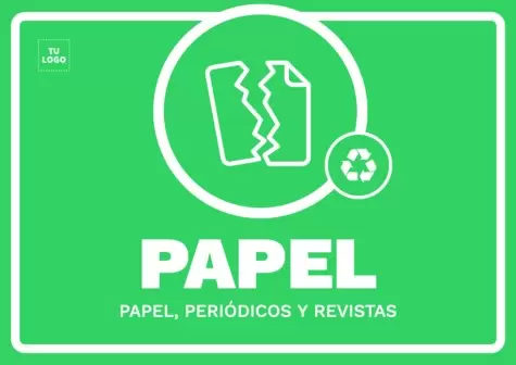 Editar un cartel de Reciclaje